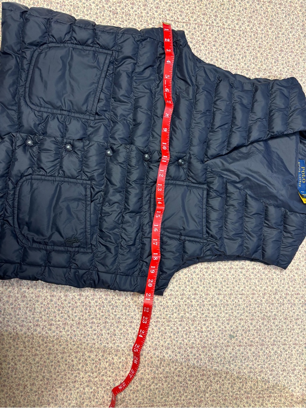 Ralph Lauren Navy Quilted Down Vest - Picture 9 of 10